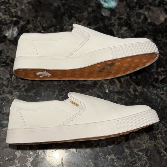 PUMA Women’s TUSTIN L Slip-on Spikeless golf shoes Size 7 White LIKE NEW - Picture 3 of 13